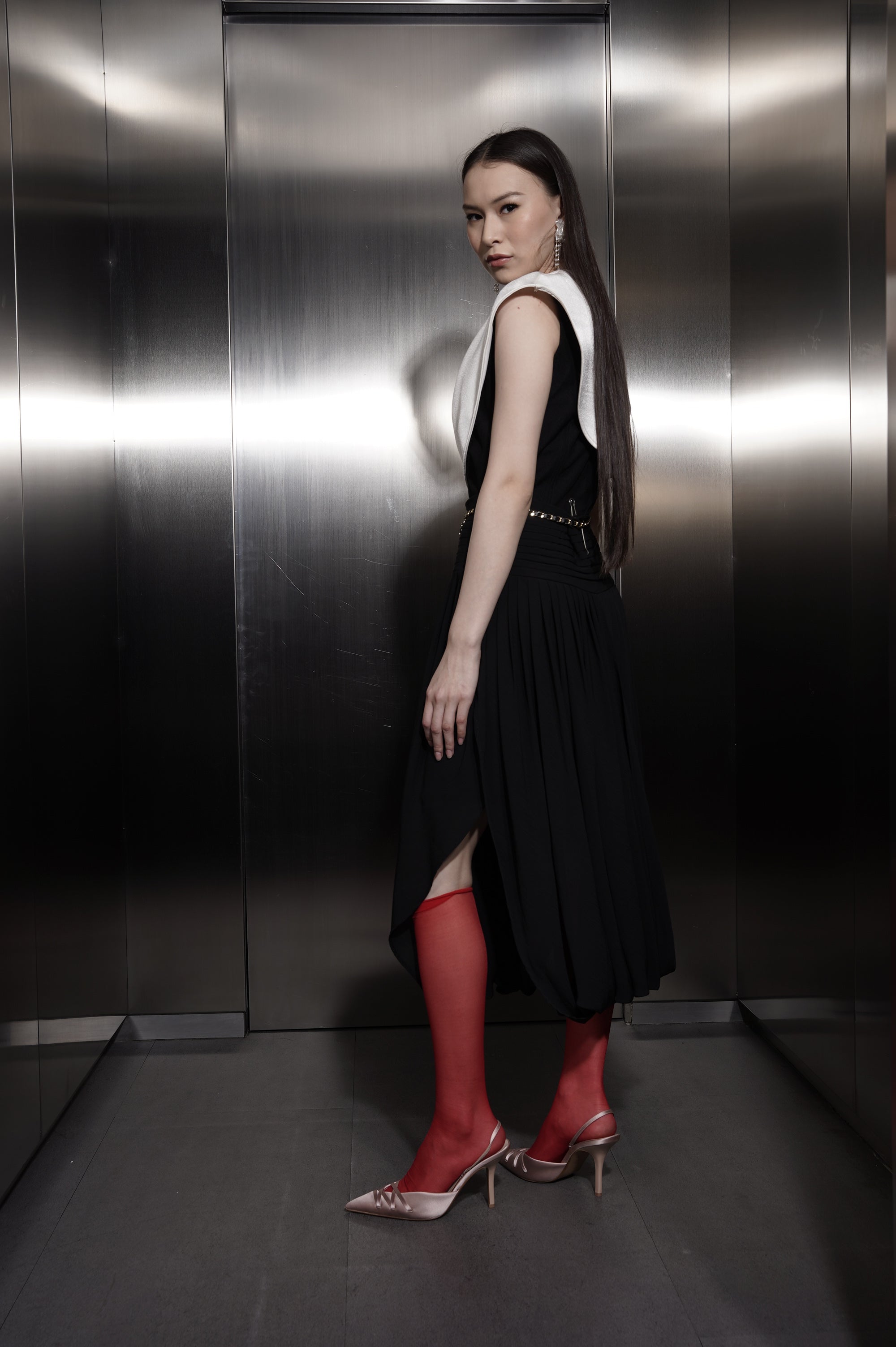 Bloom et Champs V Selena Blouse/Chiffon Skirt