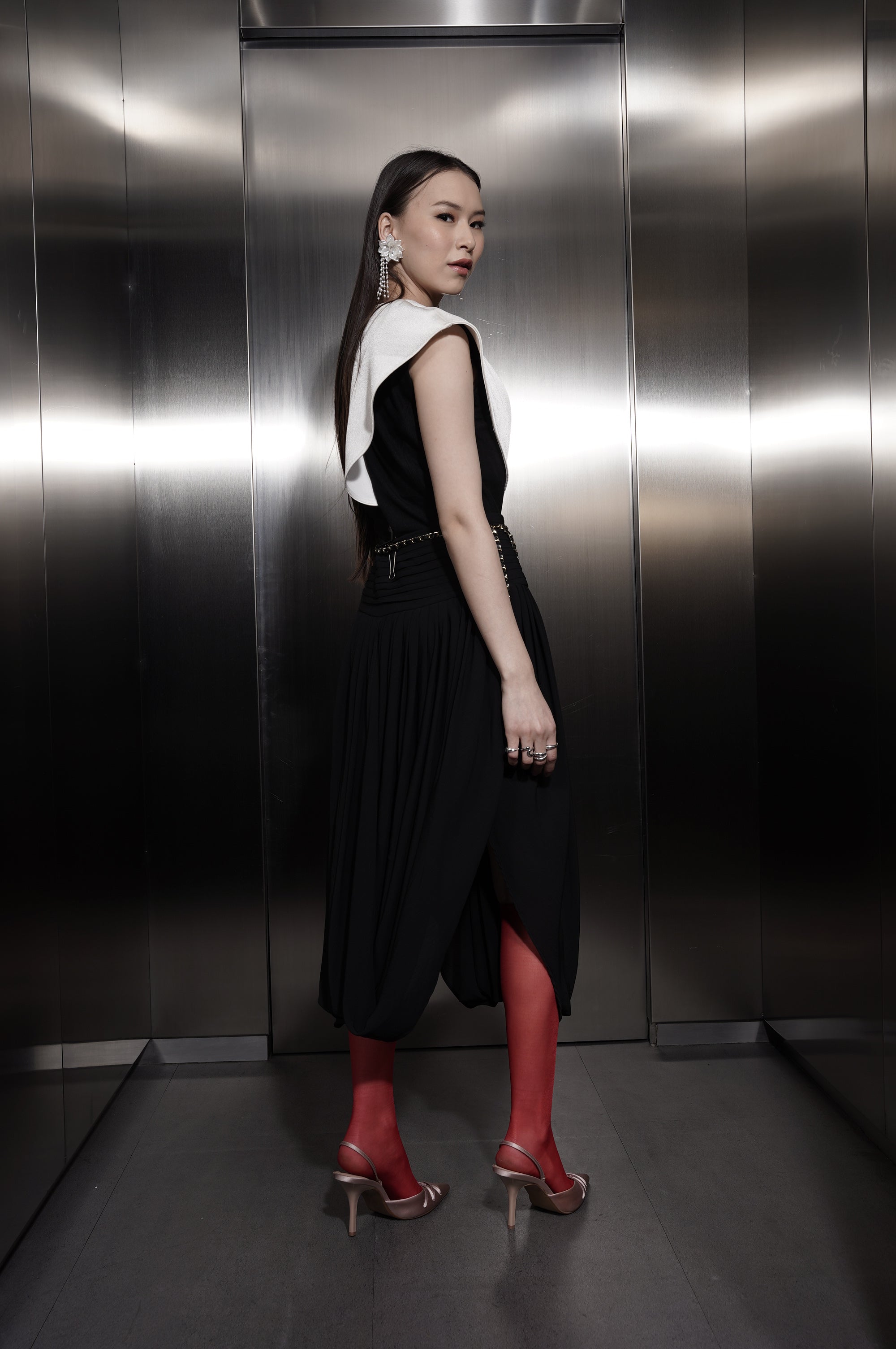 Bloom et Champs V Selena Blouse/Chiffon Skirt