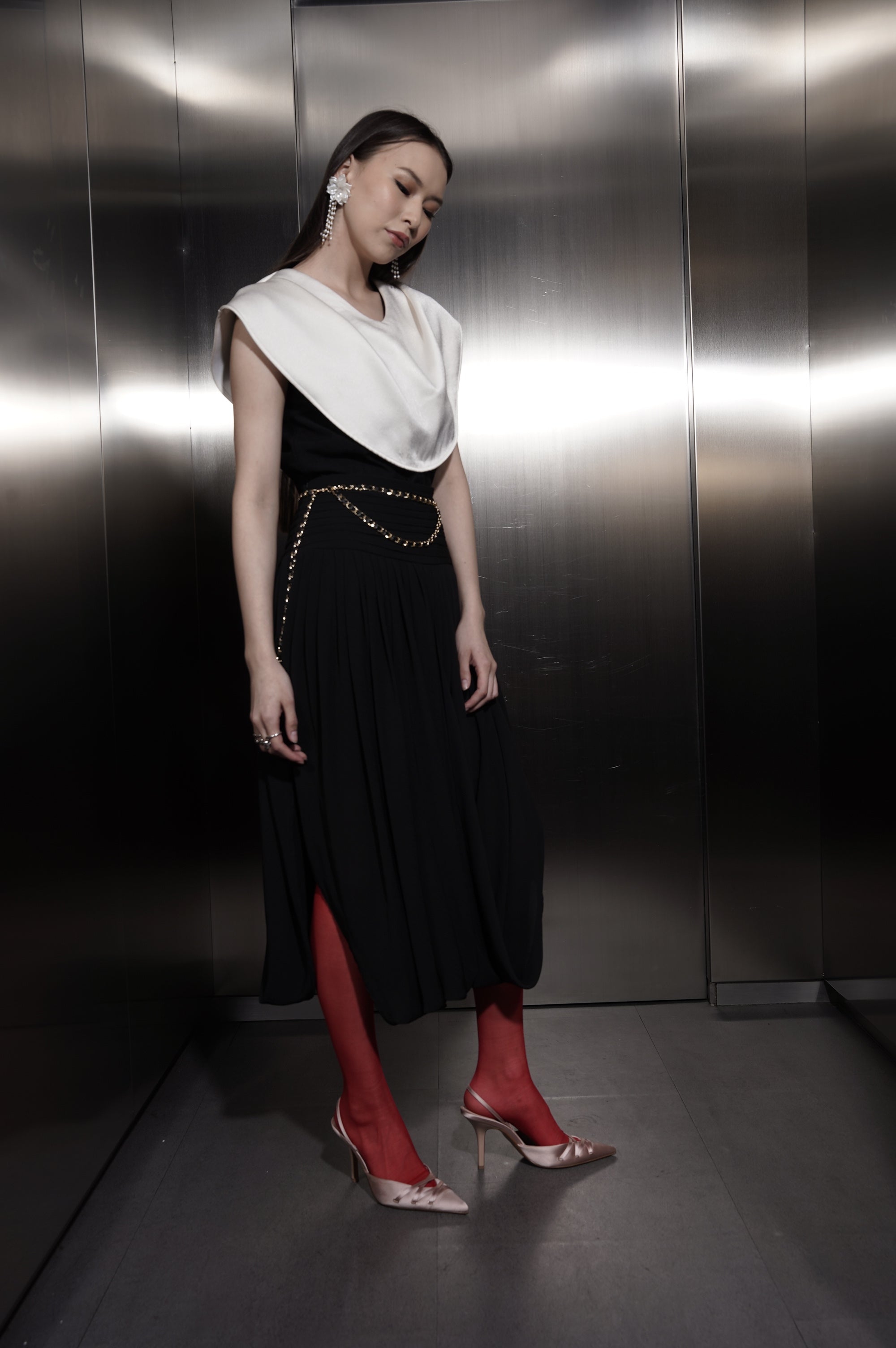 Bloom et Champs V Selena Blouse/Chiffon Skirt