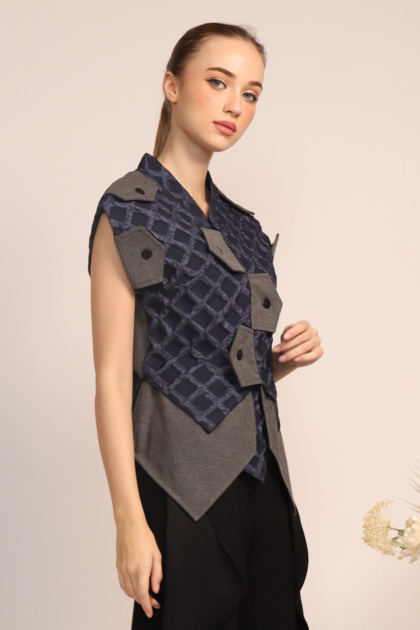 Bloom et Champs Navy Embossed