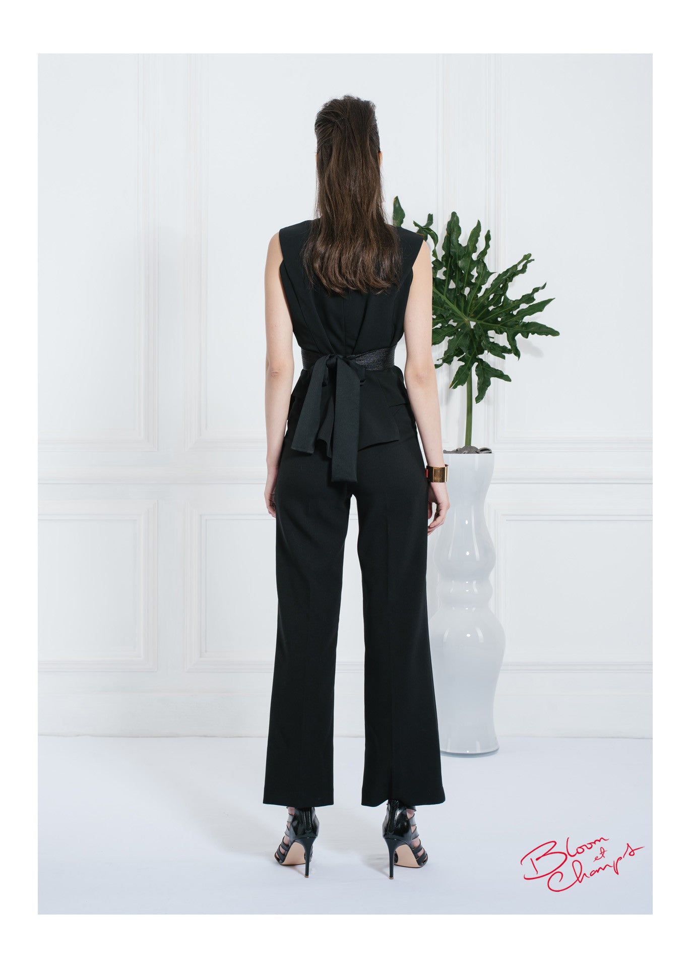 BOW Top Black Beige
