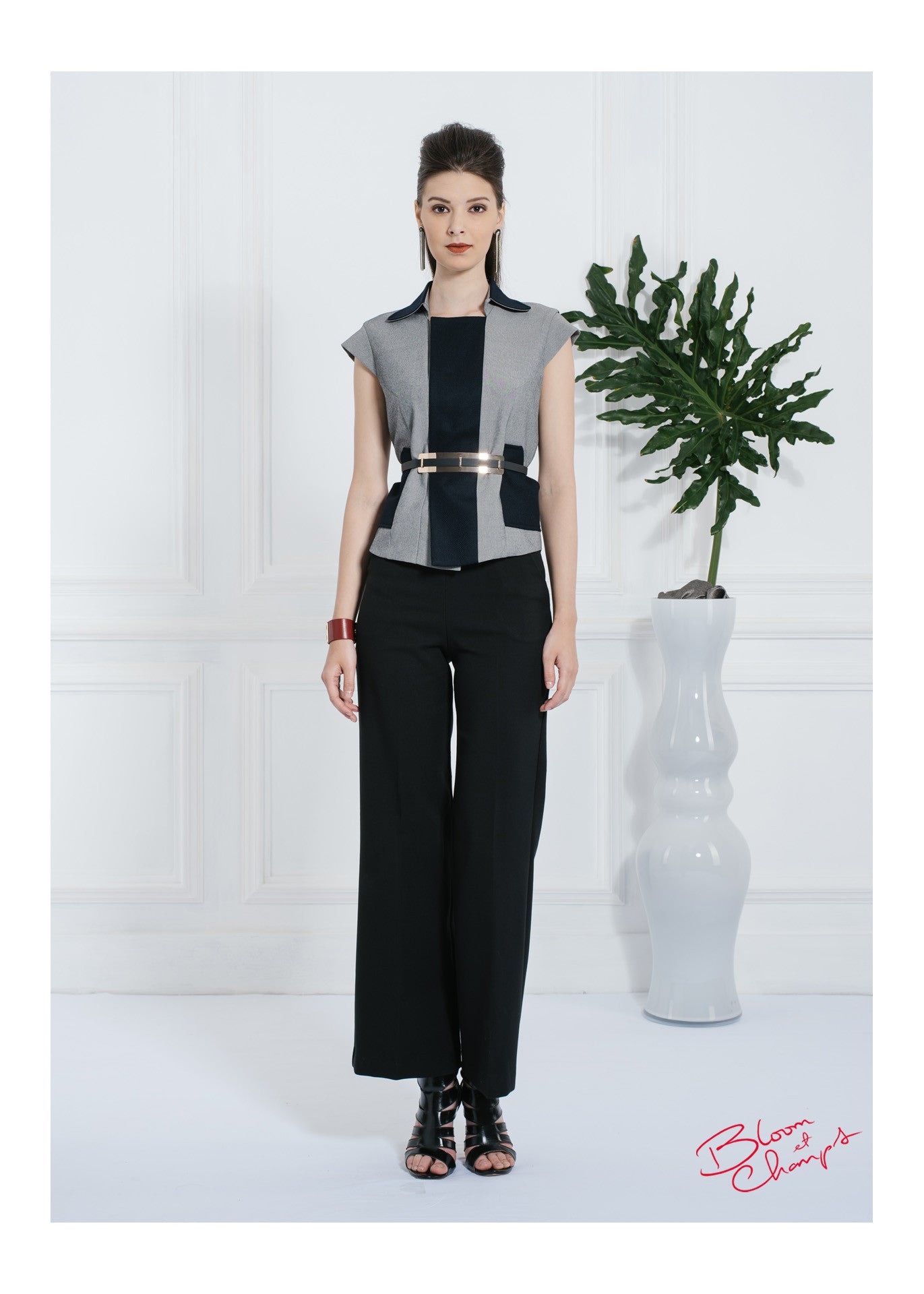 Sleeved Button Top