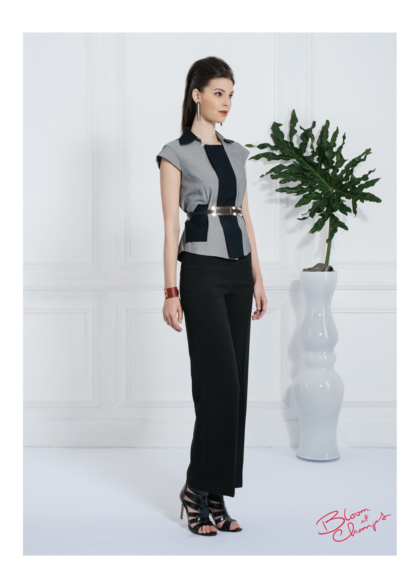Sleeved Button Top