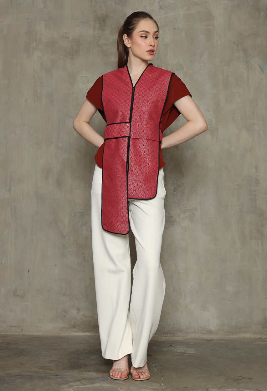 Bloom et Champs Salem List Top in Red