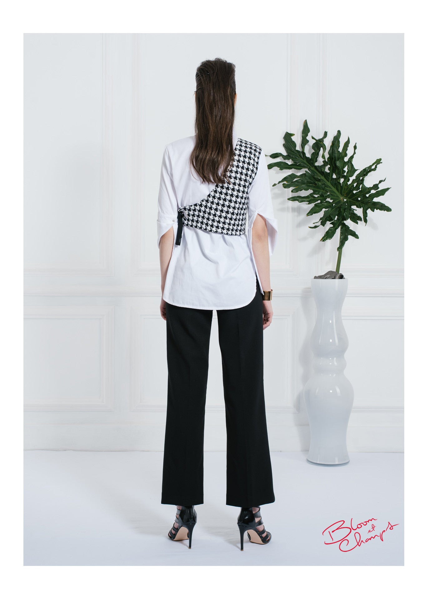 Checkered White Shirt