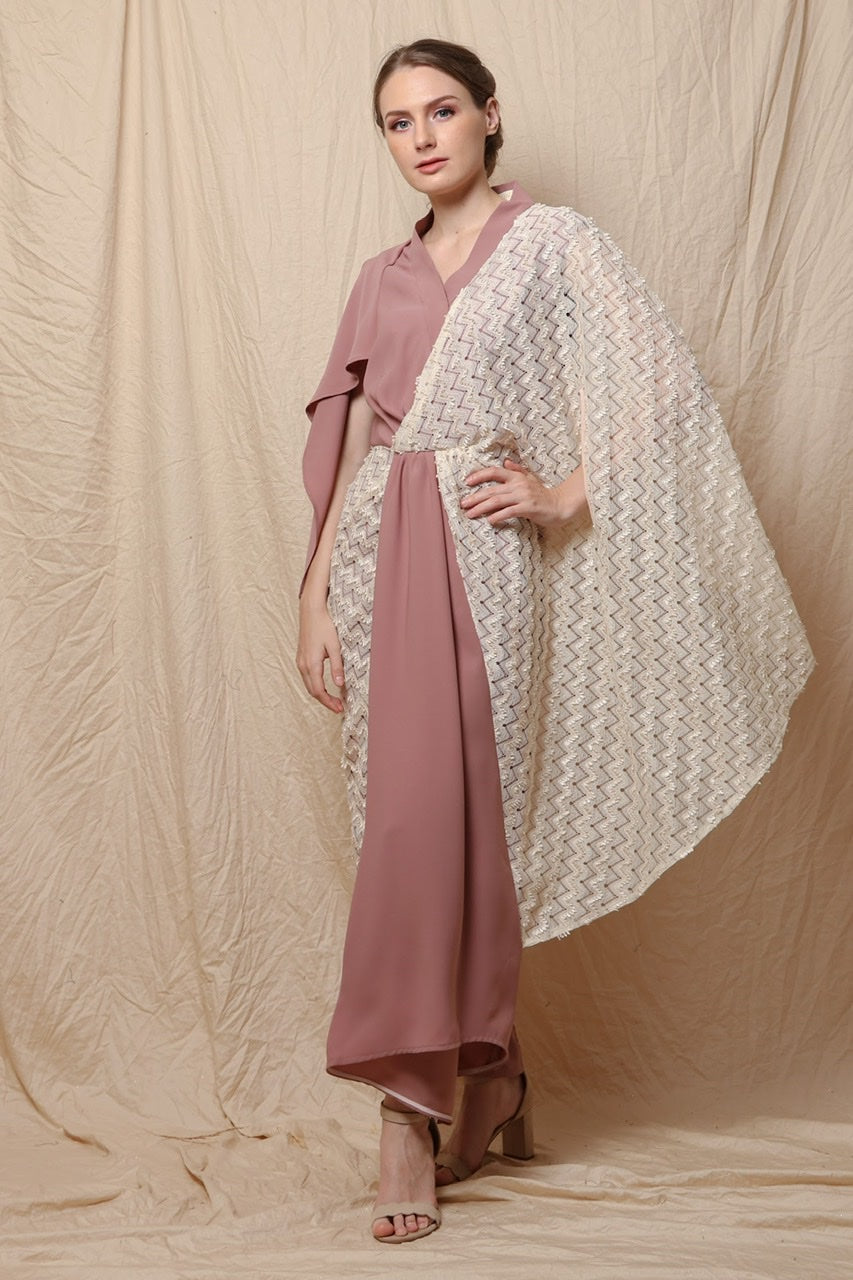 Dress Kaftan Dusty Pink