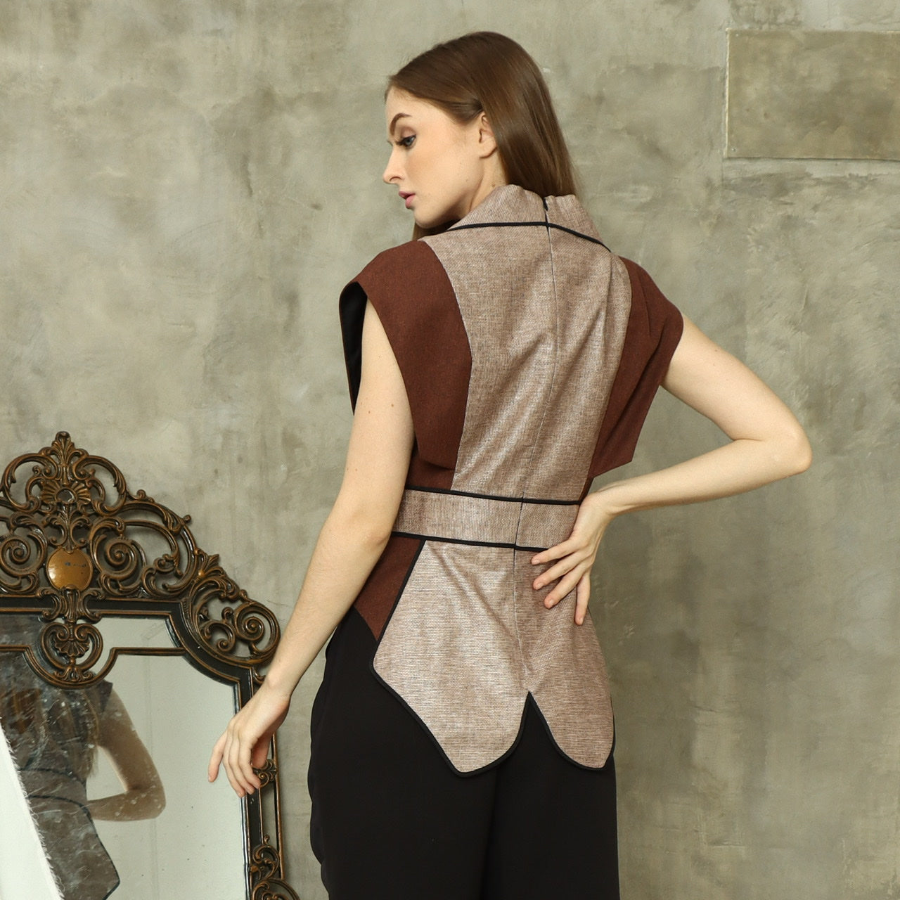 Blazer Kipas Terracotta