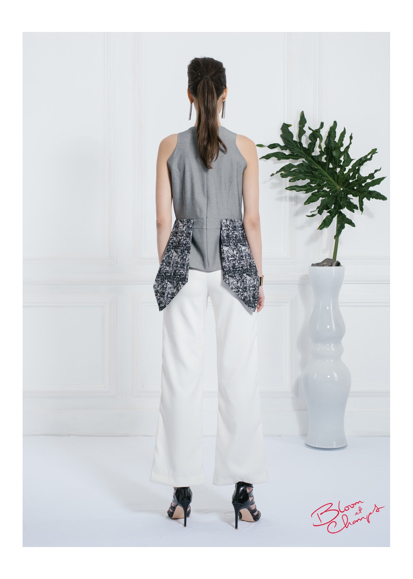 Peplum Abstract Top
