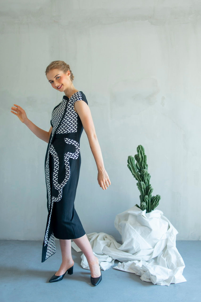 Dress Cumi Hitam Putih