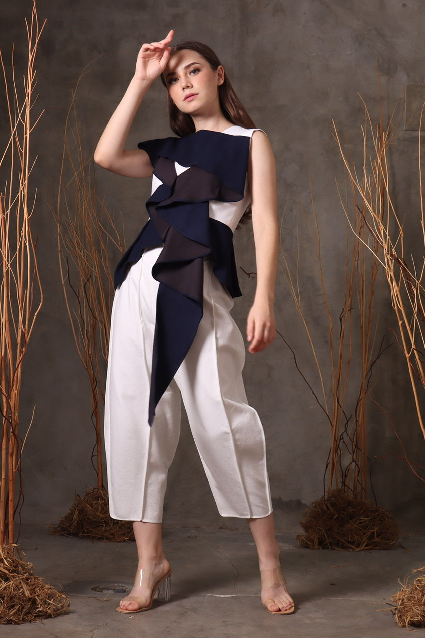 Bloom et Champs Top Menjuntai Dark Navy