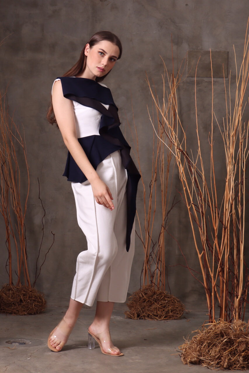 Bloom et Champs Top Menjuntai Dark Navy