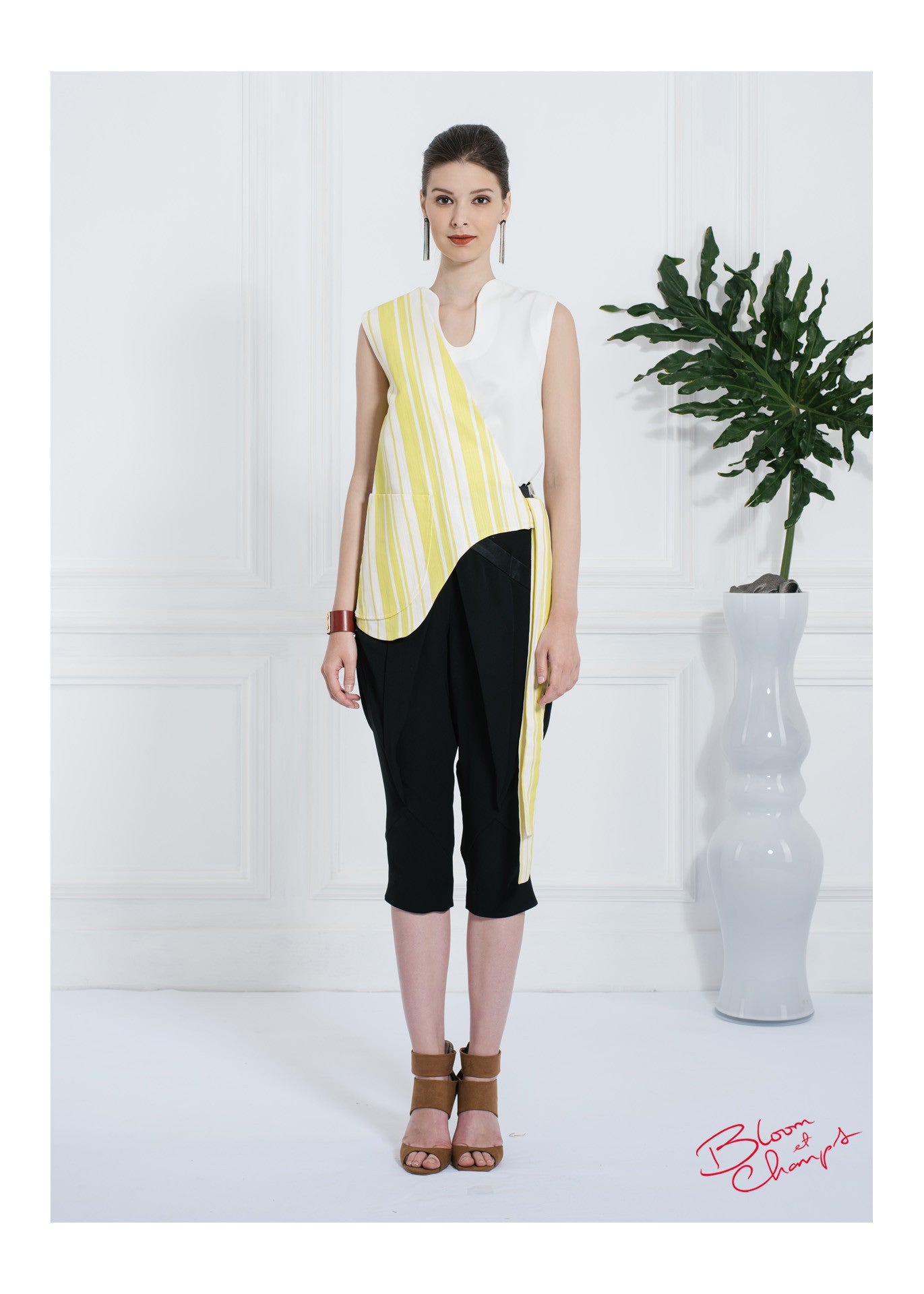 Yellow Stripes Top