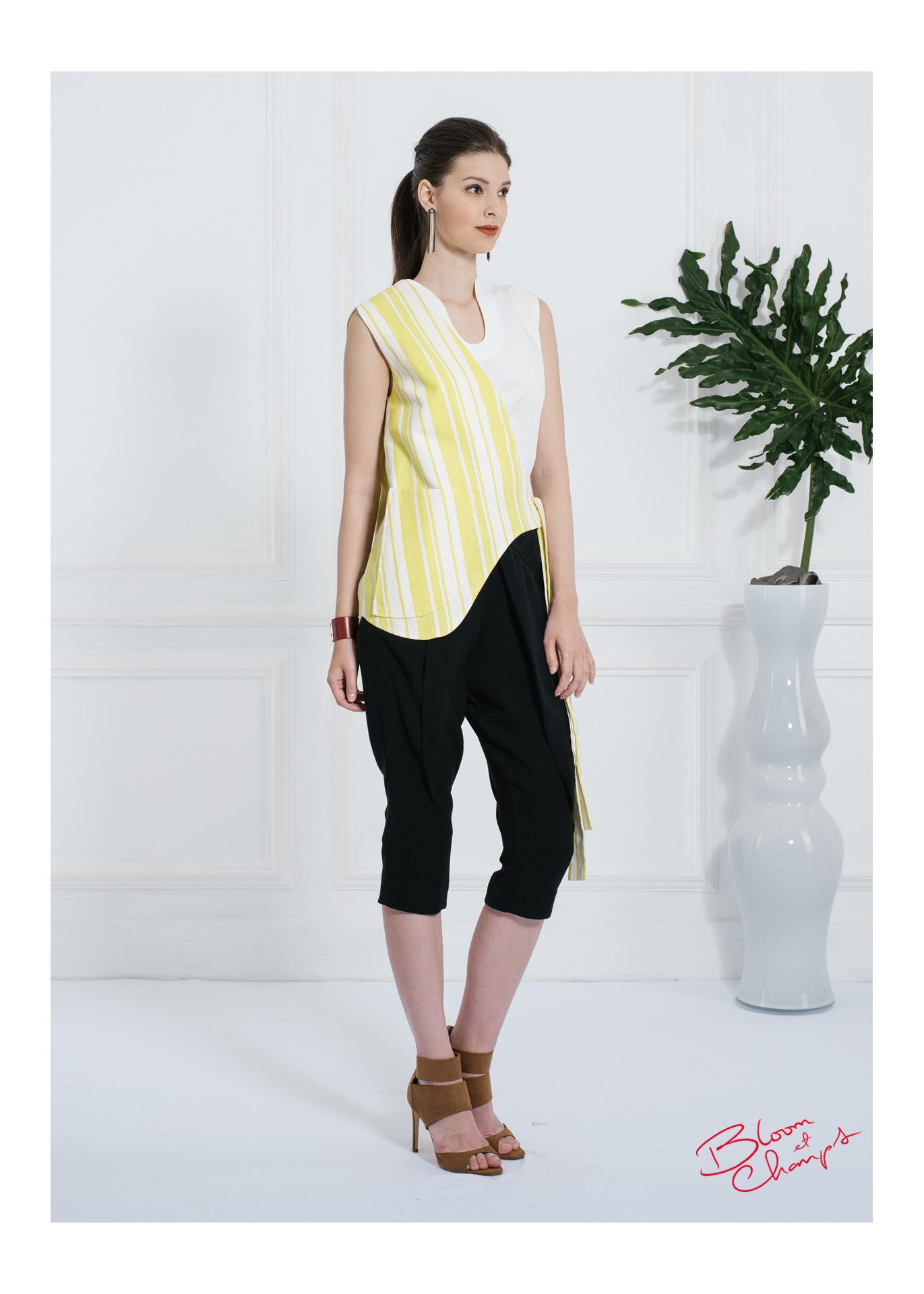 Yellow Stripes Top