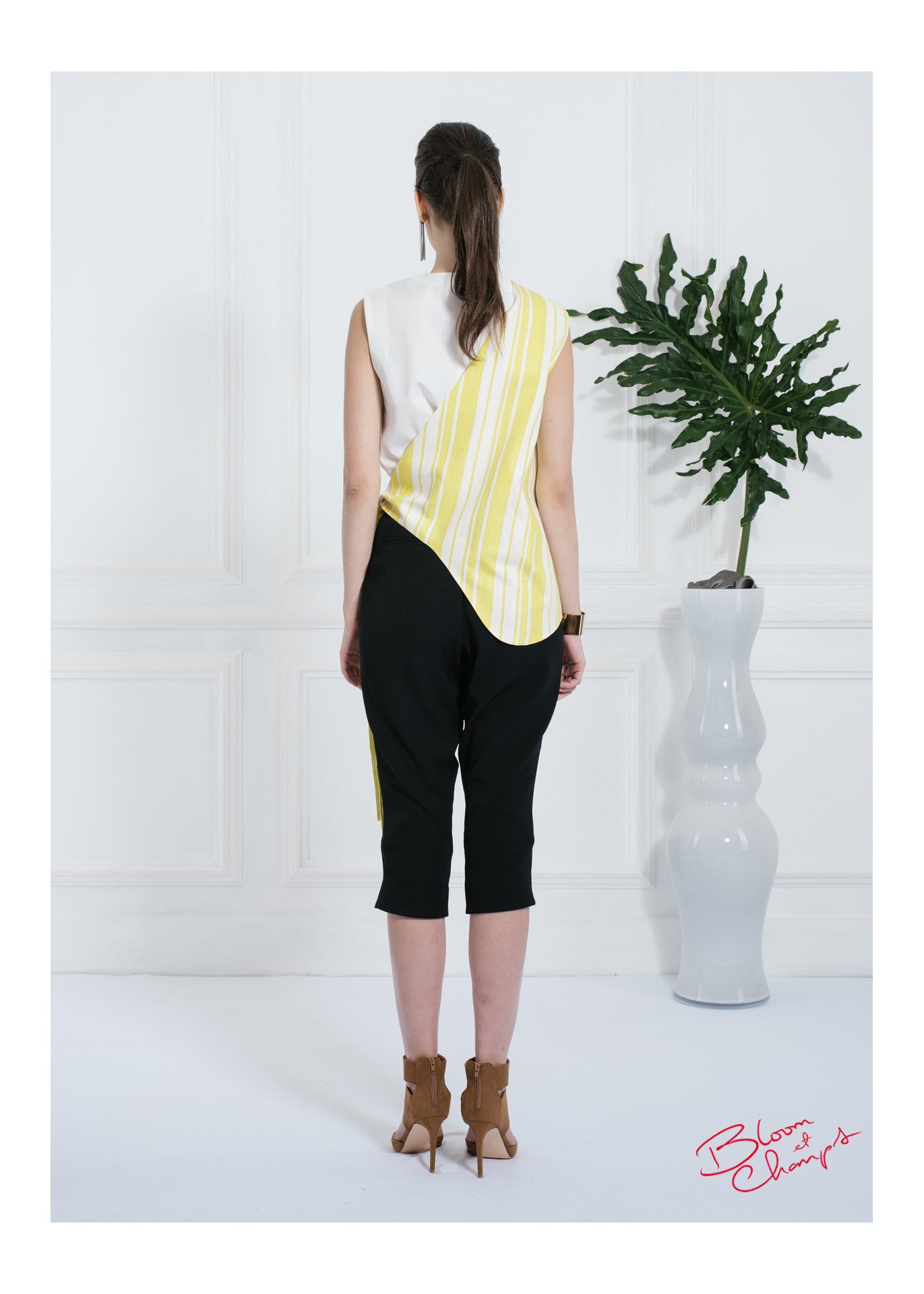 Yellow Stripes Top