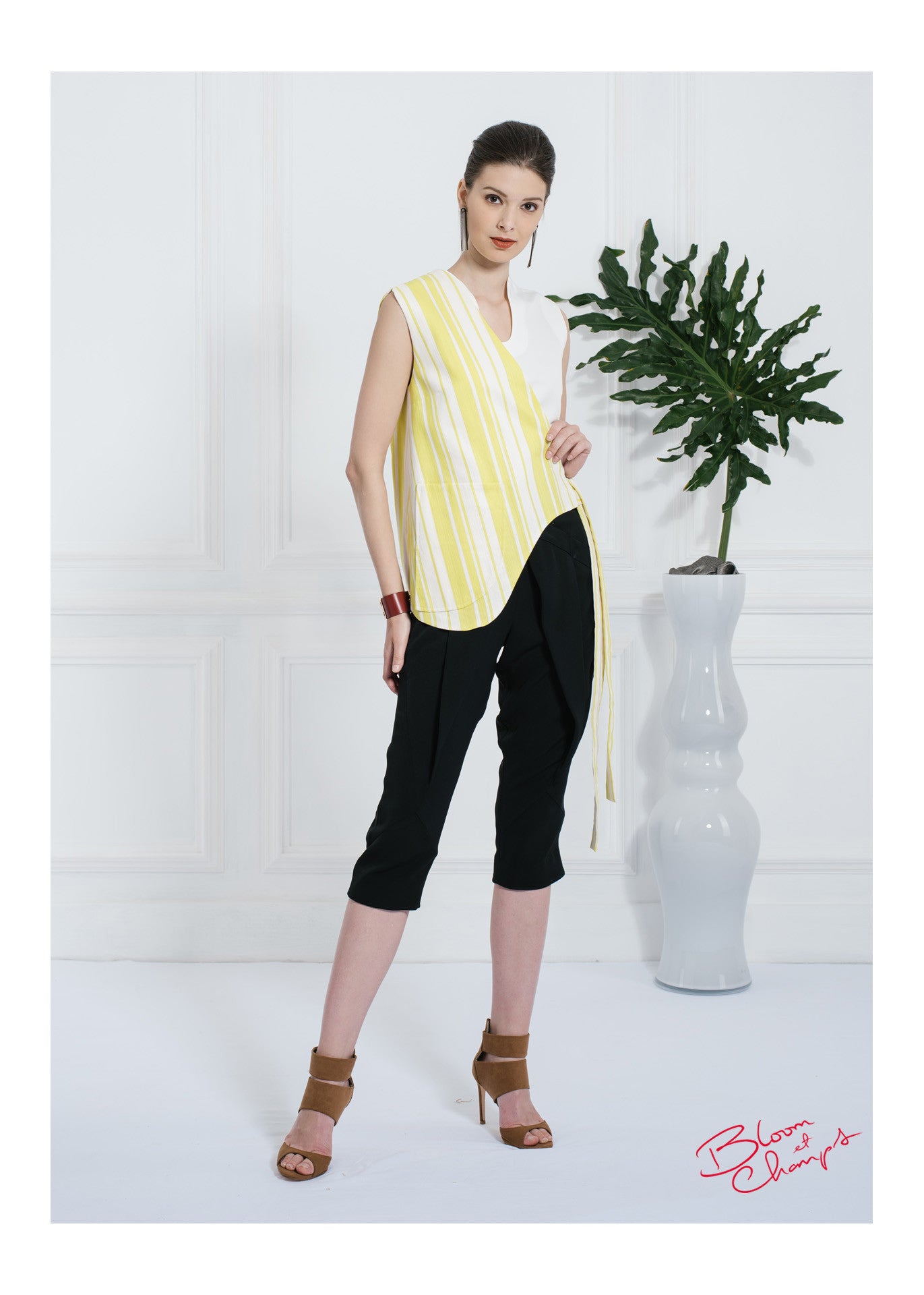 Yellow Stripes Top