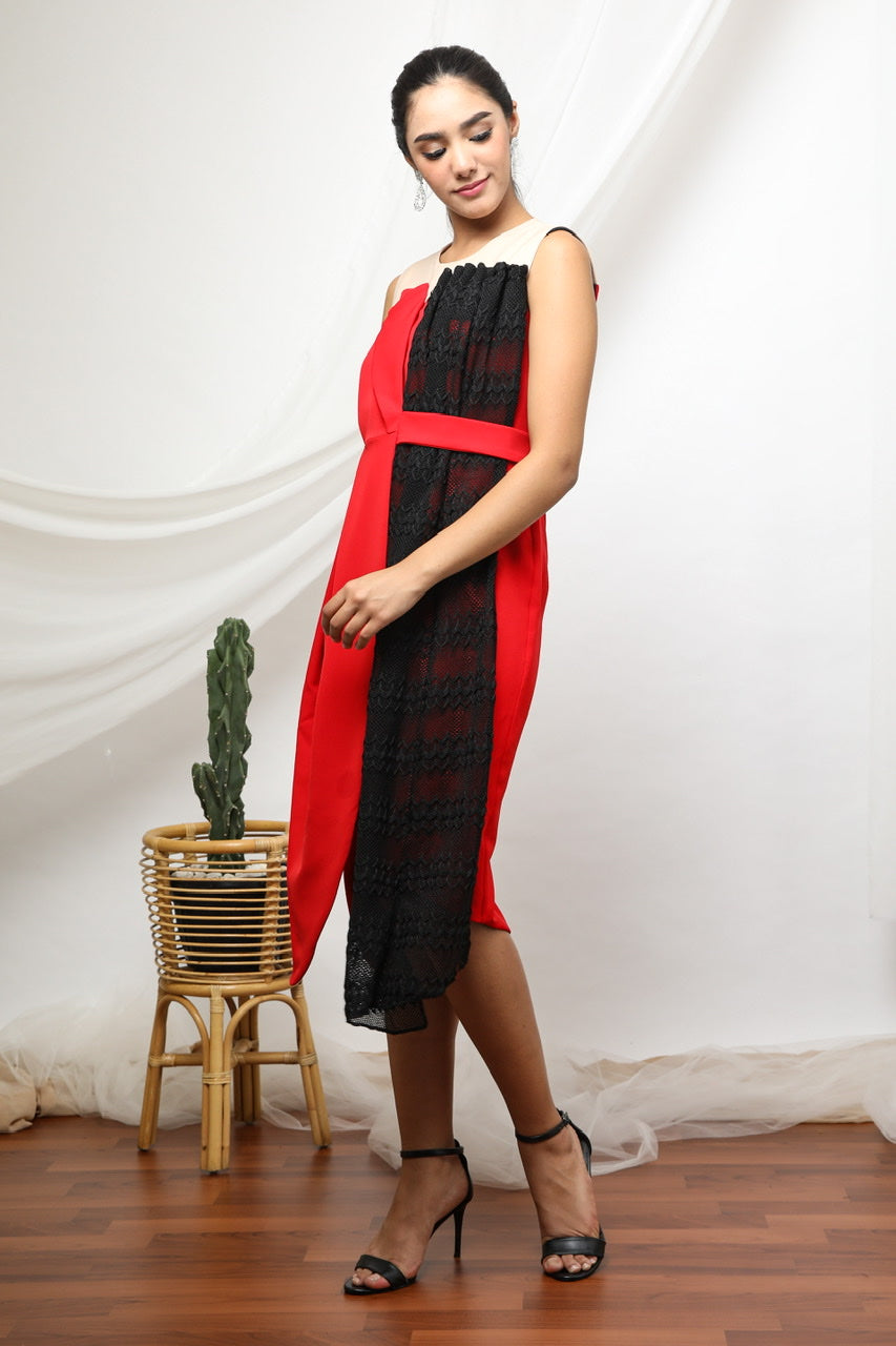 Dress Merah Jas