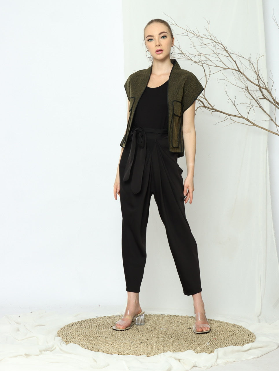 Bloom et Champs Outer Kaku in  Olive Green