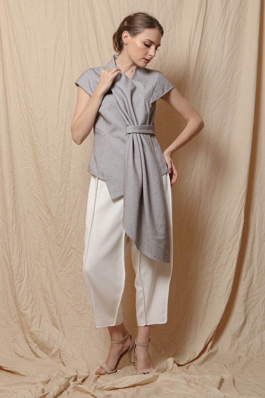 Scarf Selimut Top Greyish Brown