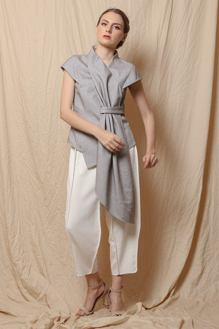 Scarf Selimut Top Greyish Brown