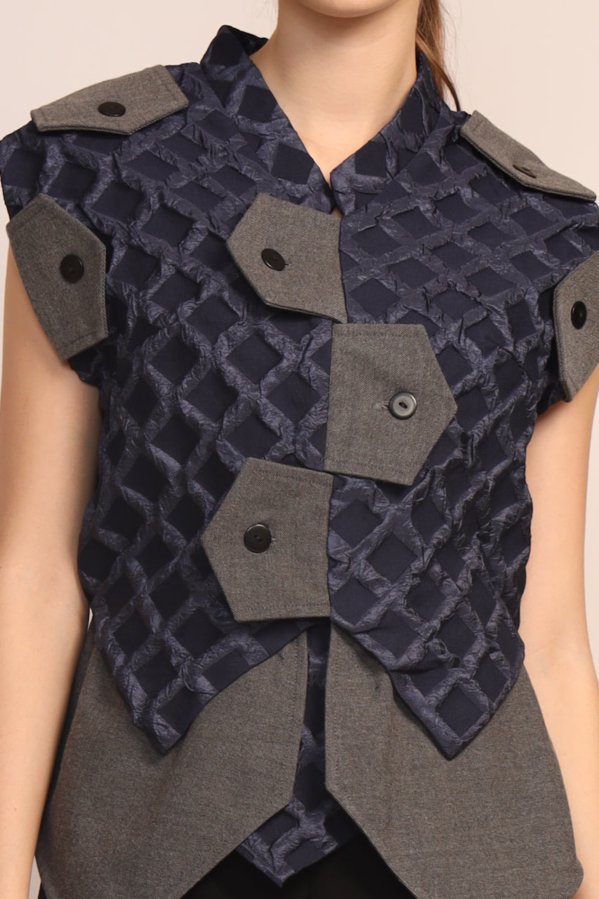 Bloom et Champs Navy Embossed