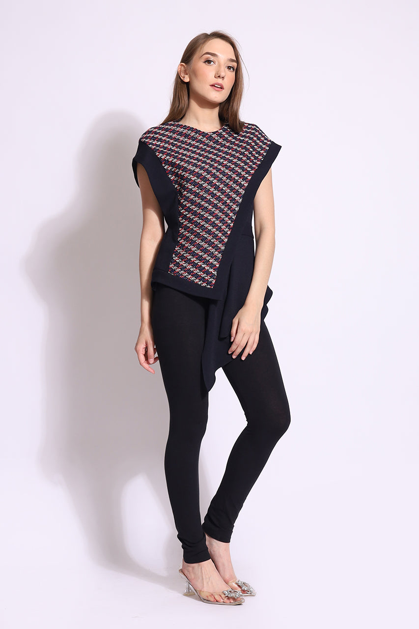 Bloom et Champs Navy Tweed
