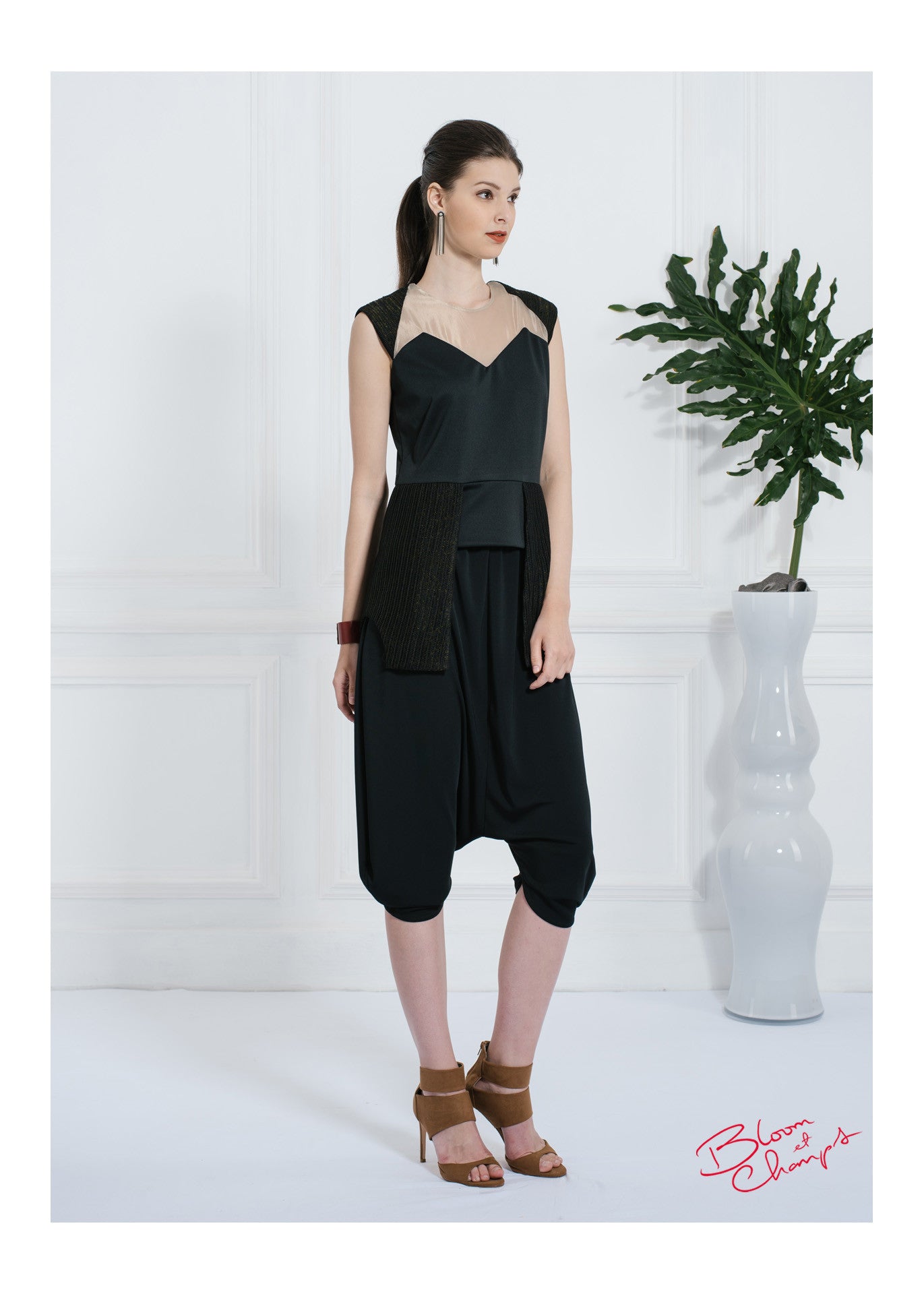 Zigzag Tulle Top