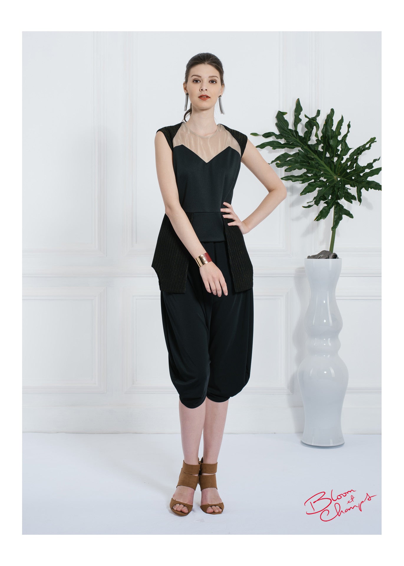 Zigzag Tulle Top