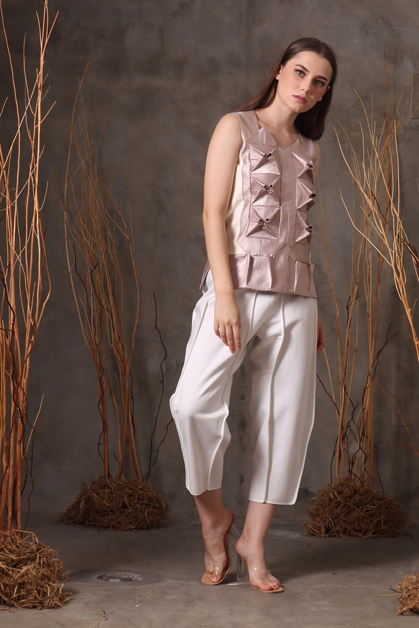 Bloom et Champs Top Origami Rosegold