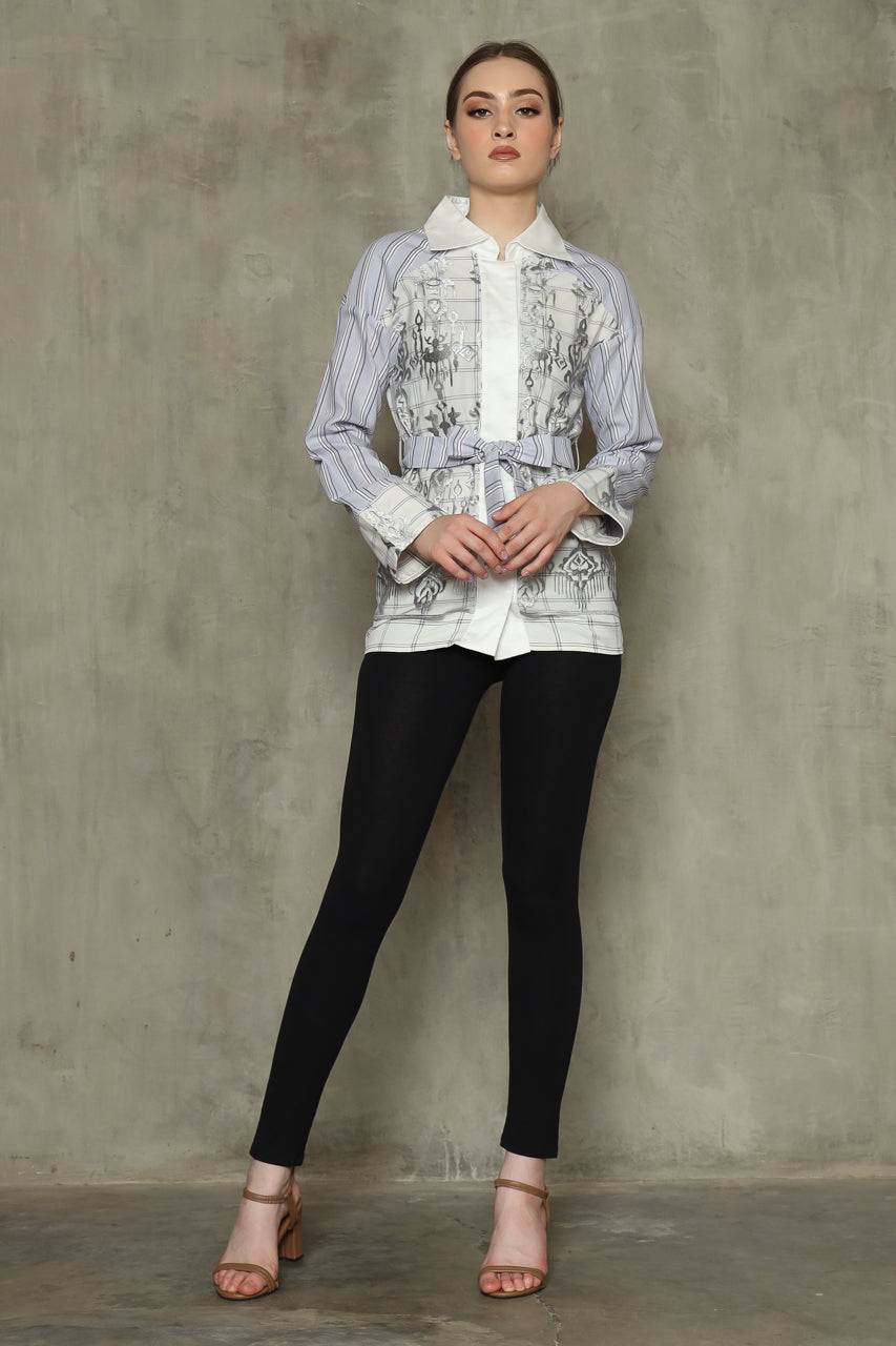 Bloom et Champs Kemeja Tile Abu