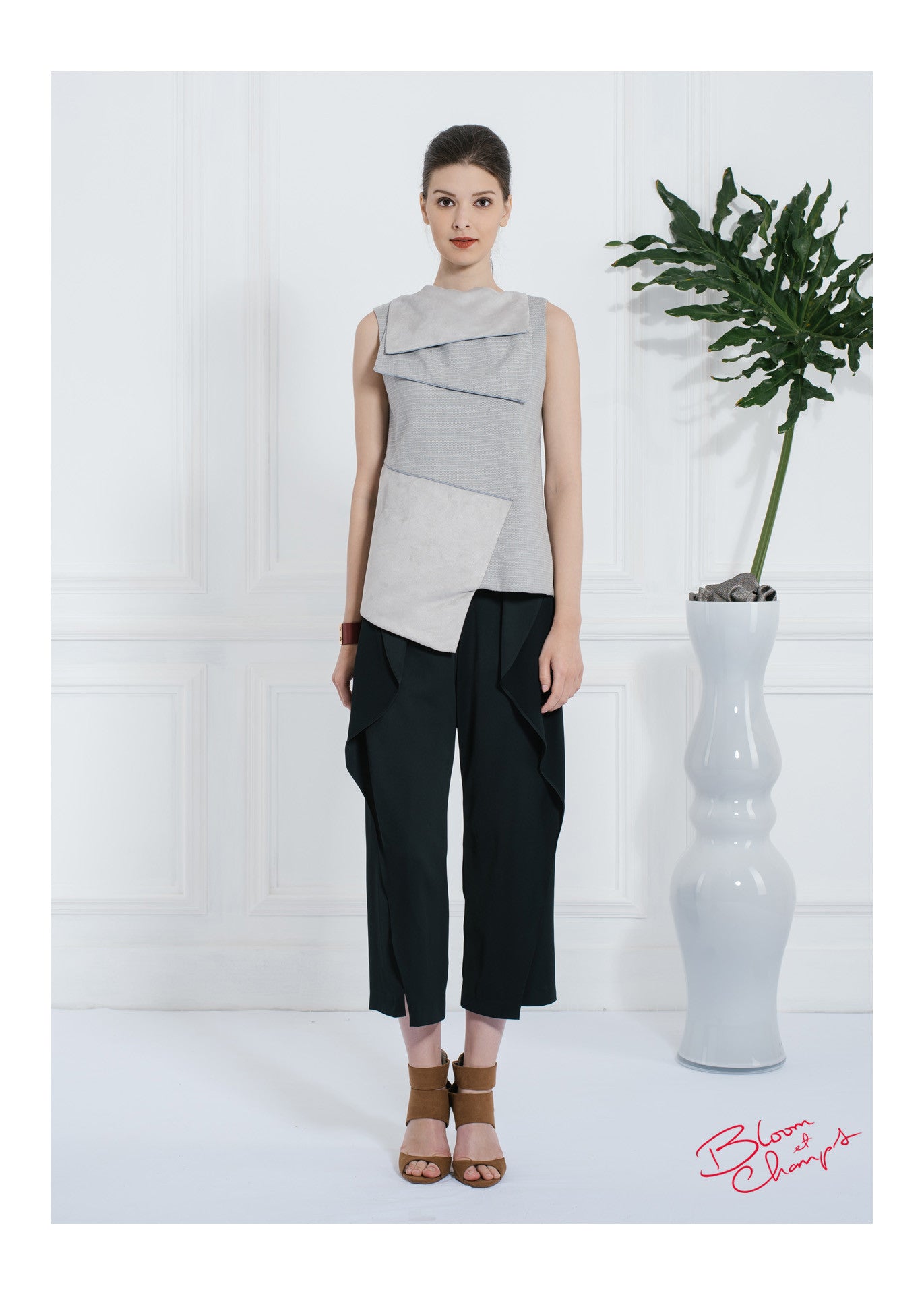 Suede Grey Top