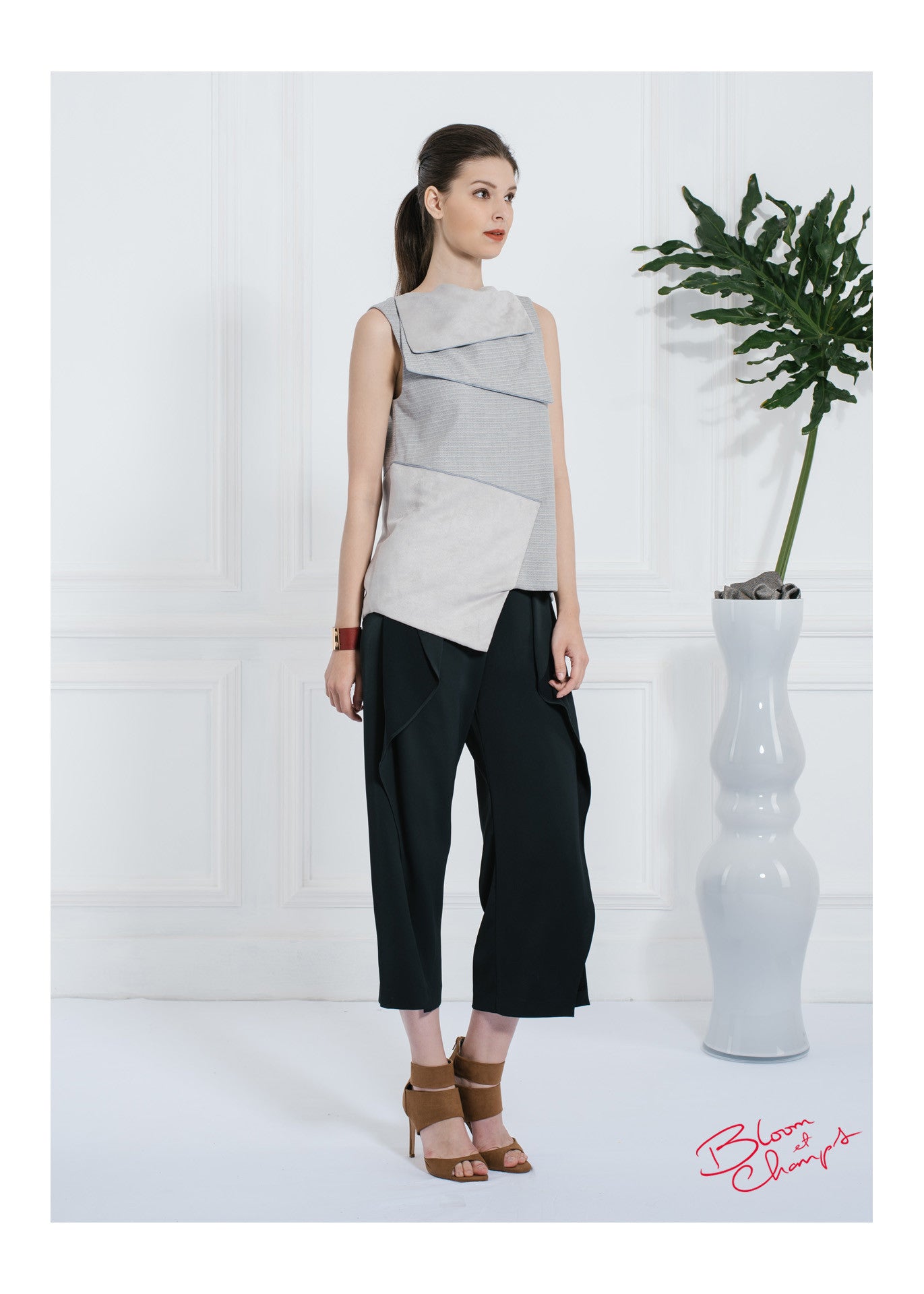 Suede Grey Top