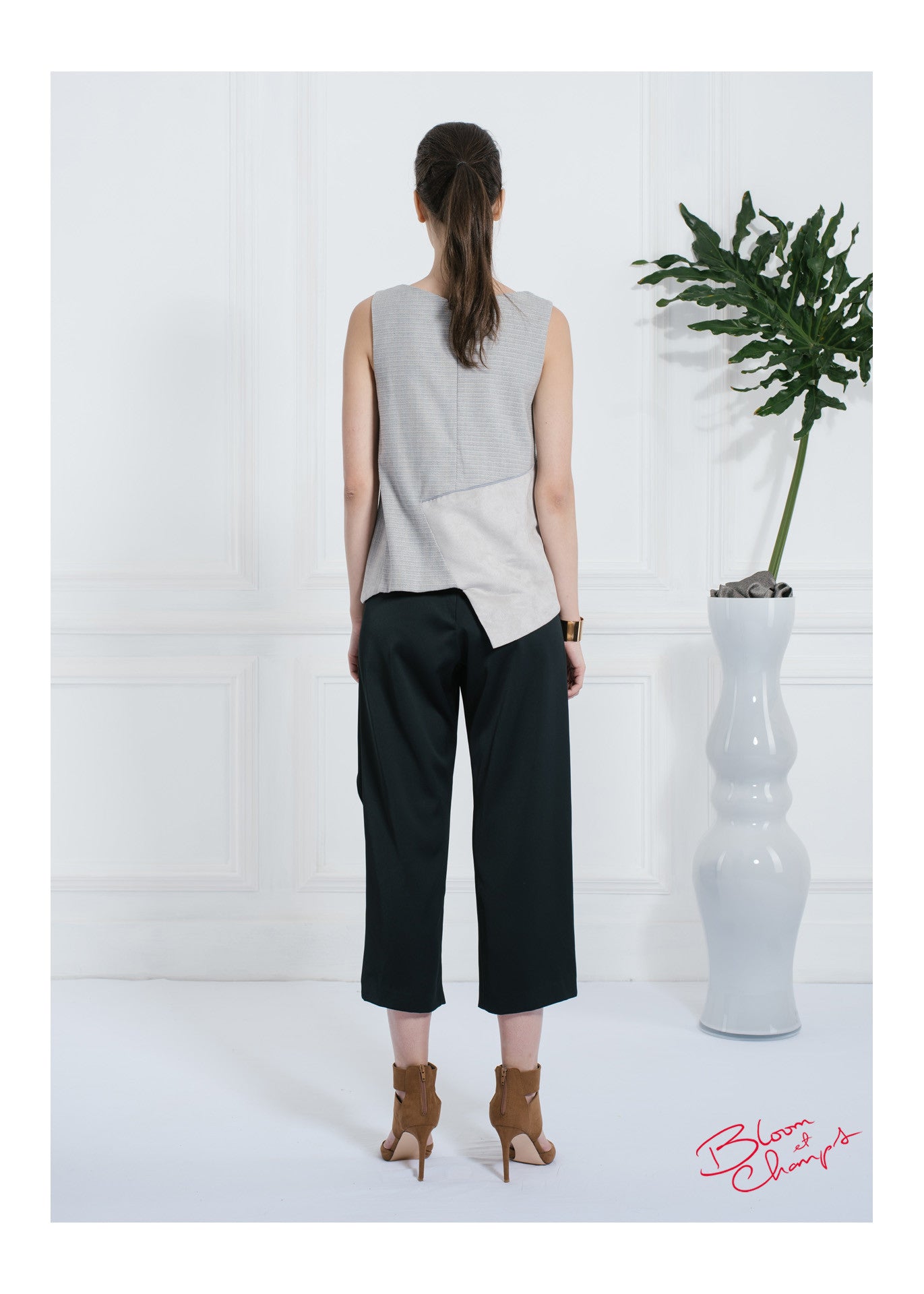 Suede Grey Top