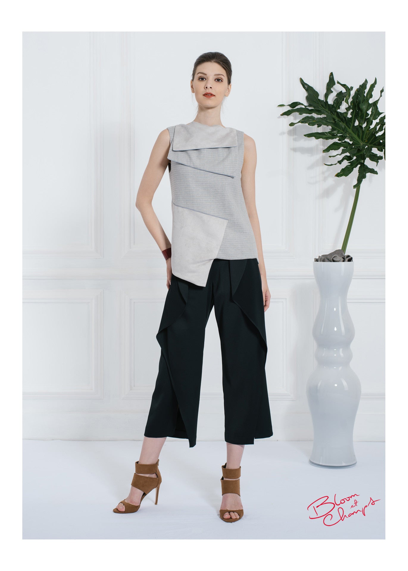 Suede Grey Top