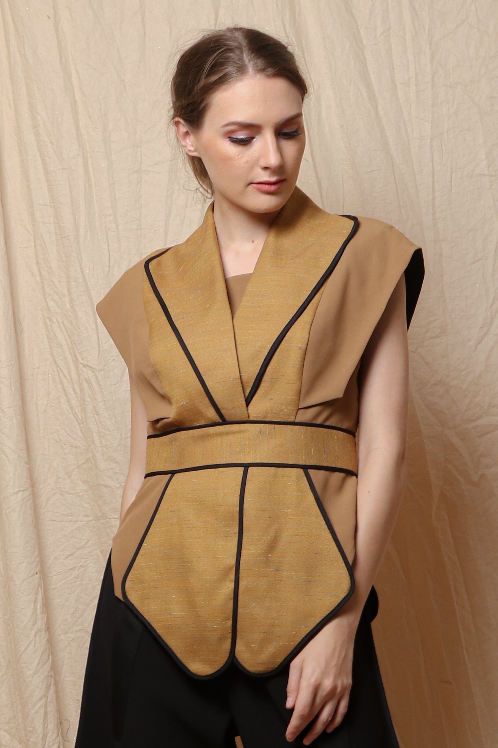 Blazer Kipas Mustard