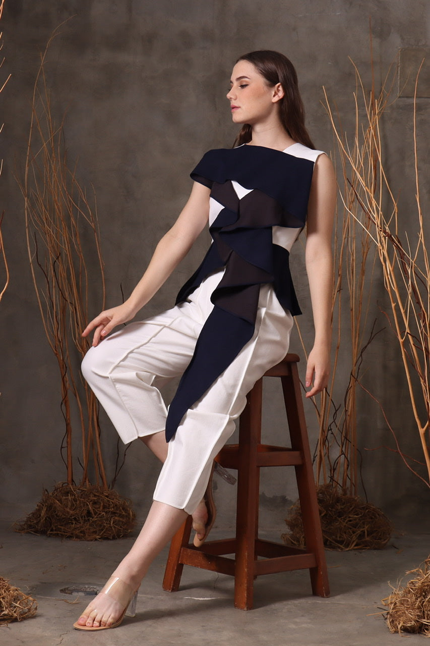 Bloom et Champs Top Menjuntai Dark Navy