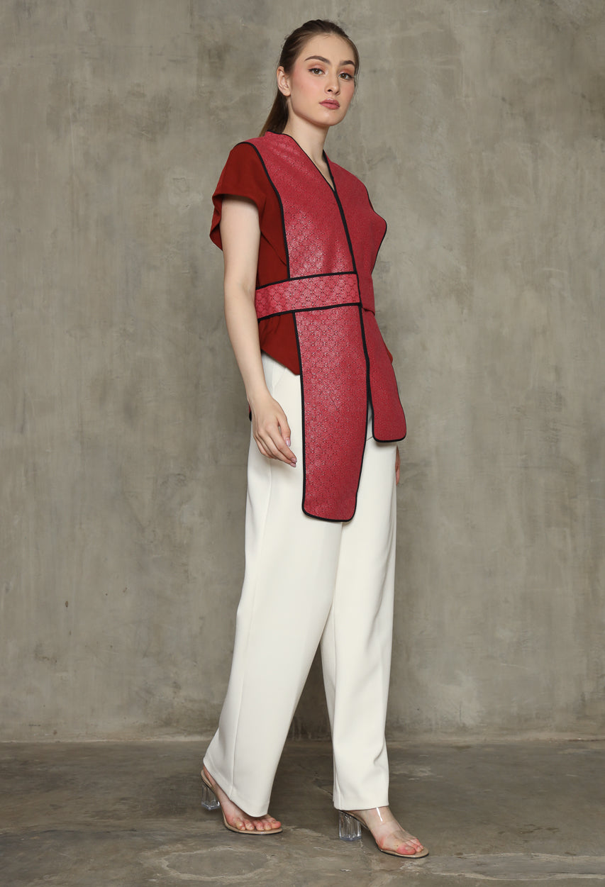 Bloom et Champs Salem List Top in Red