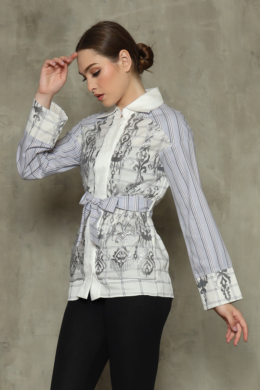 Bloom et Champs Kemeja Tile Abu