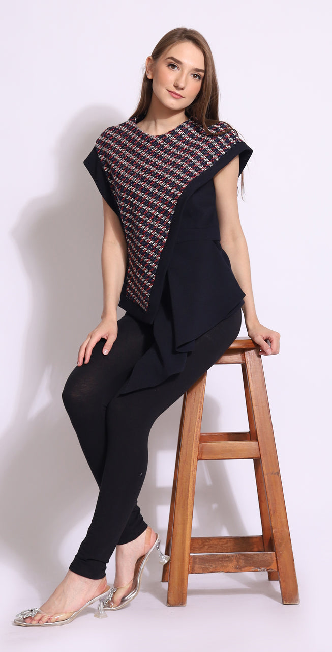 Bloom et Champs Navy Tweed
