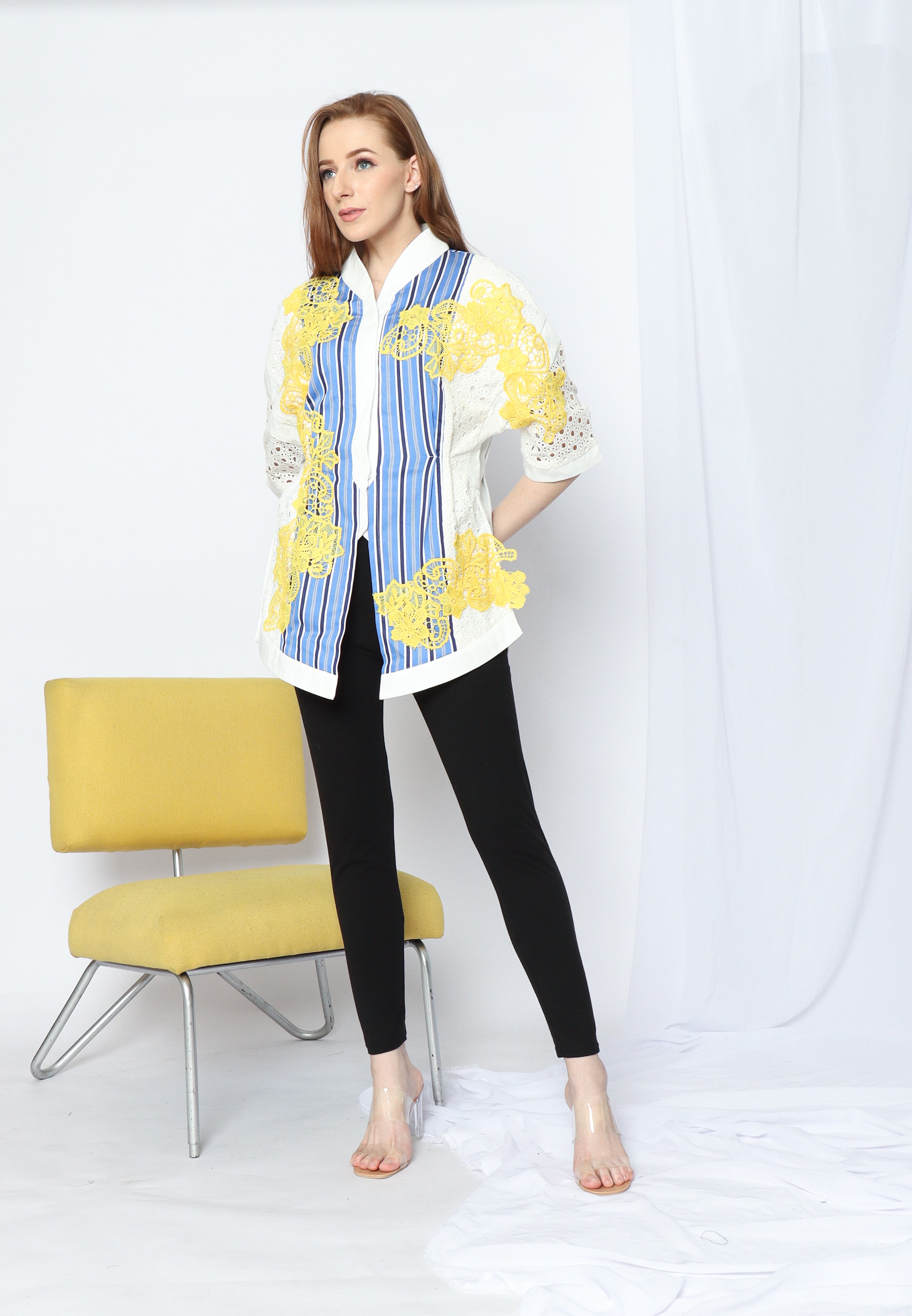 Kemeja Bordir Kuning