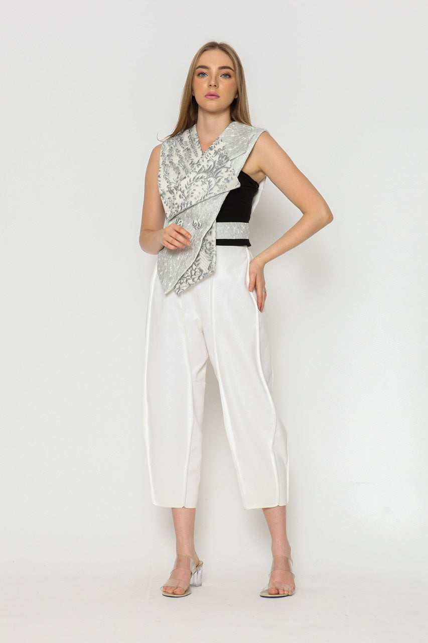 Bloom Kemeja dan vest Duo in Silver