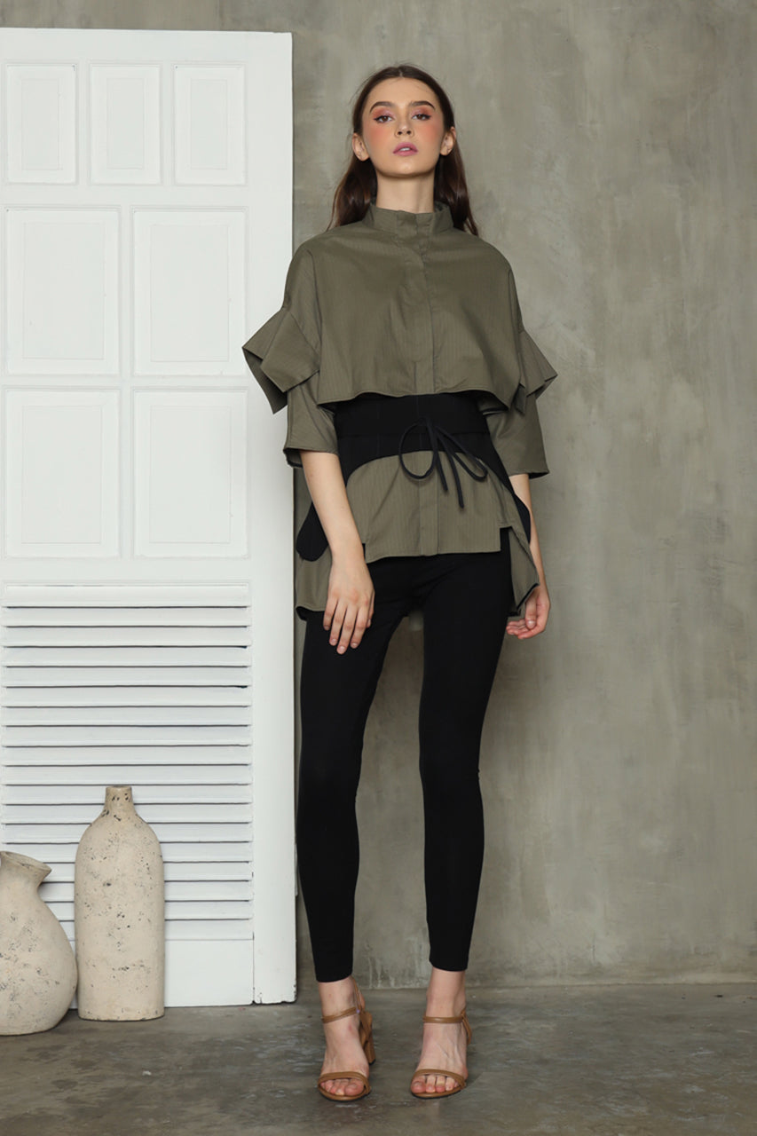 Bloom et Champs Kemeja Obi in Olive