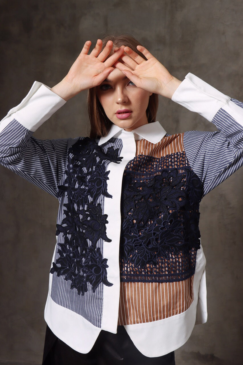 Bloom Kemeja Brukat All Lace