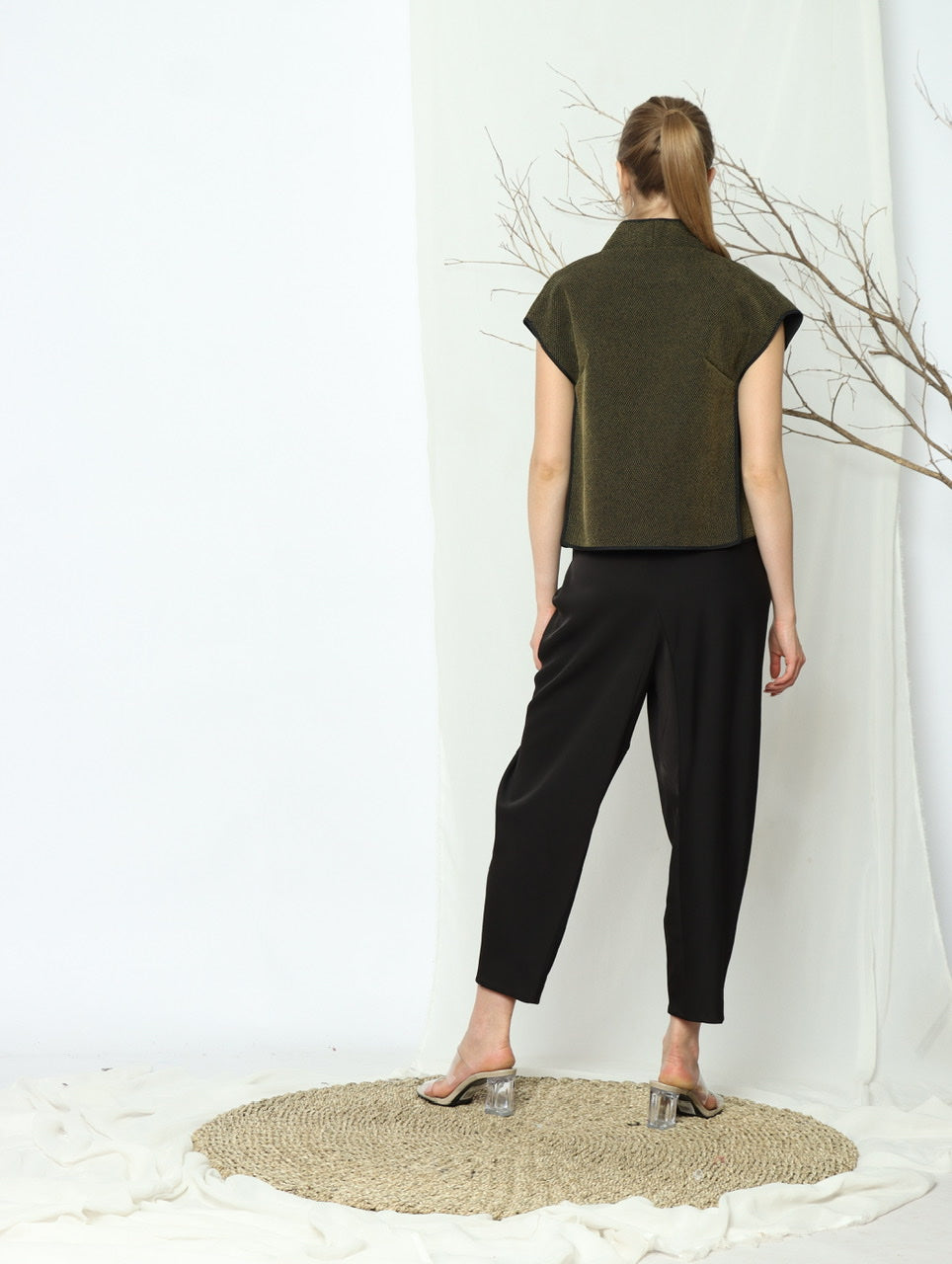 Bloom et Champs Outer Kaku in  Olive Green