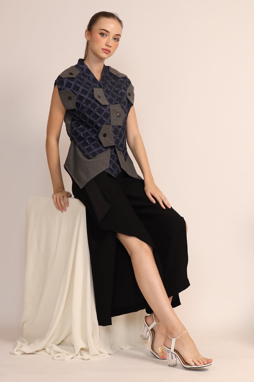 Bloom et Champs Navy Embossed