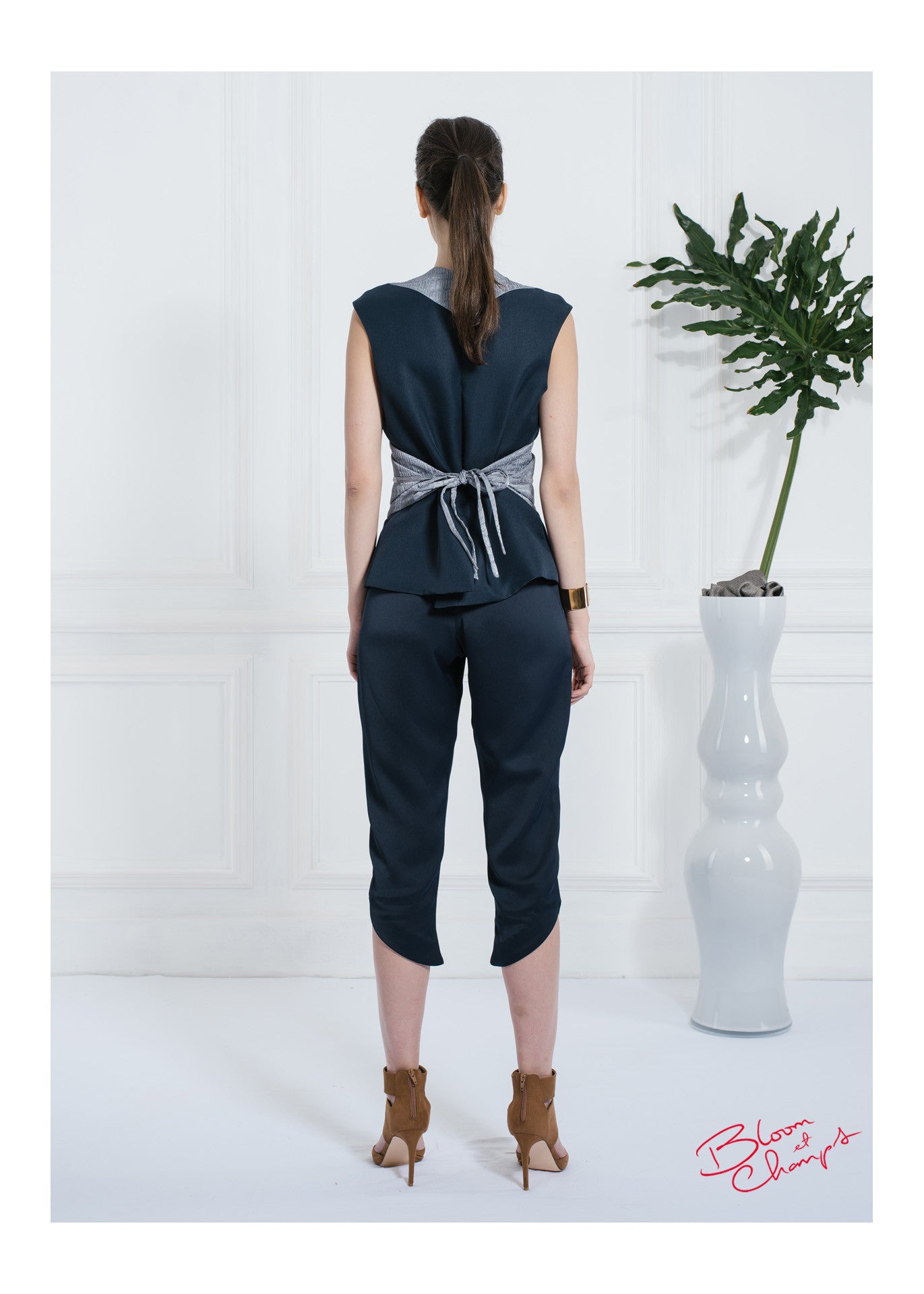 Obi Belted Tulip Top