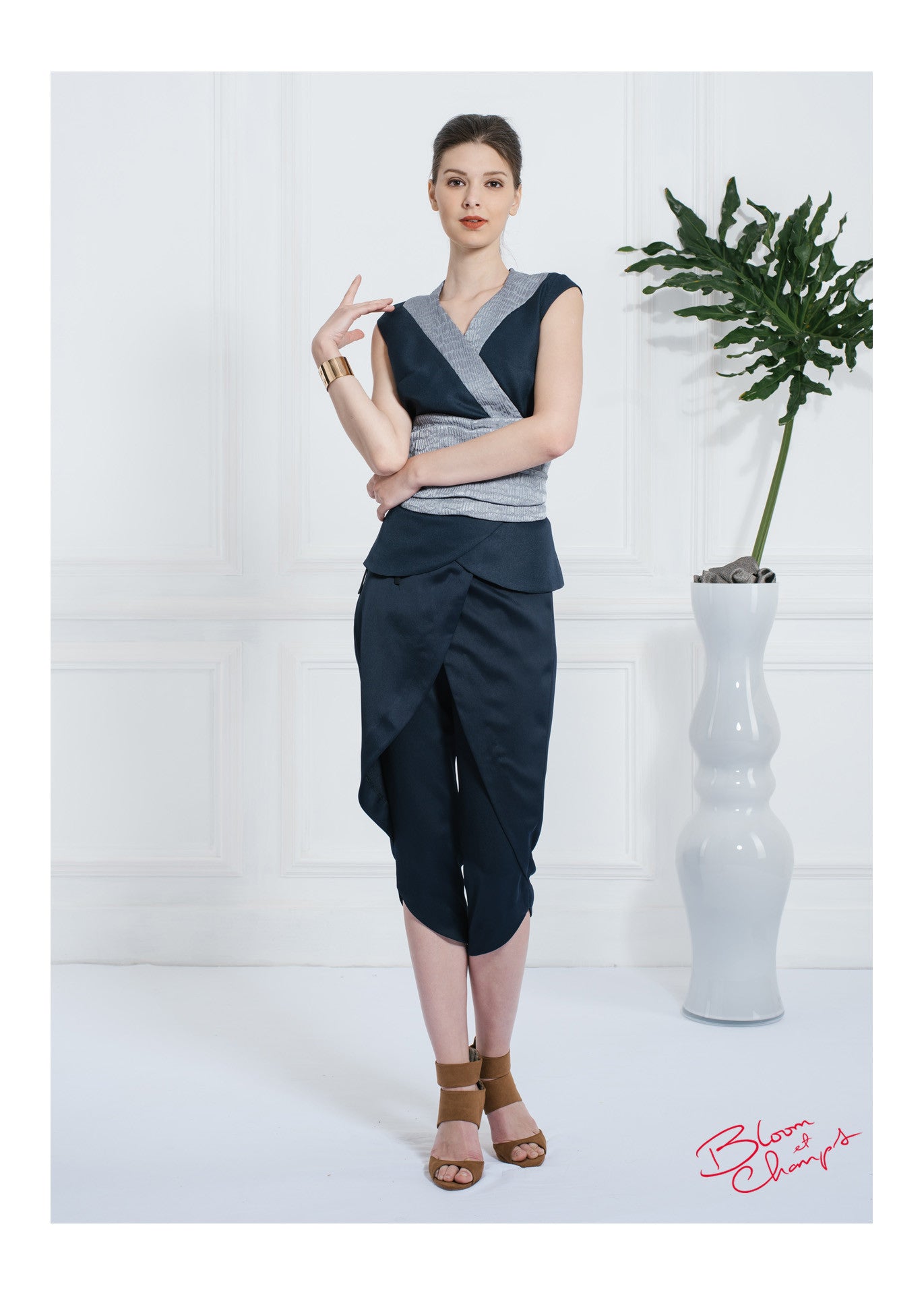 Obi Belted Tulip Top