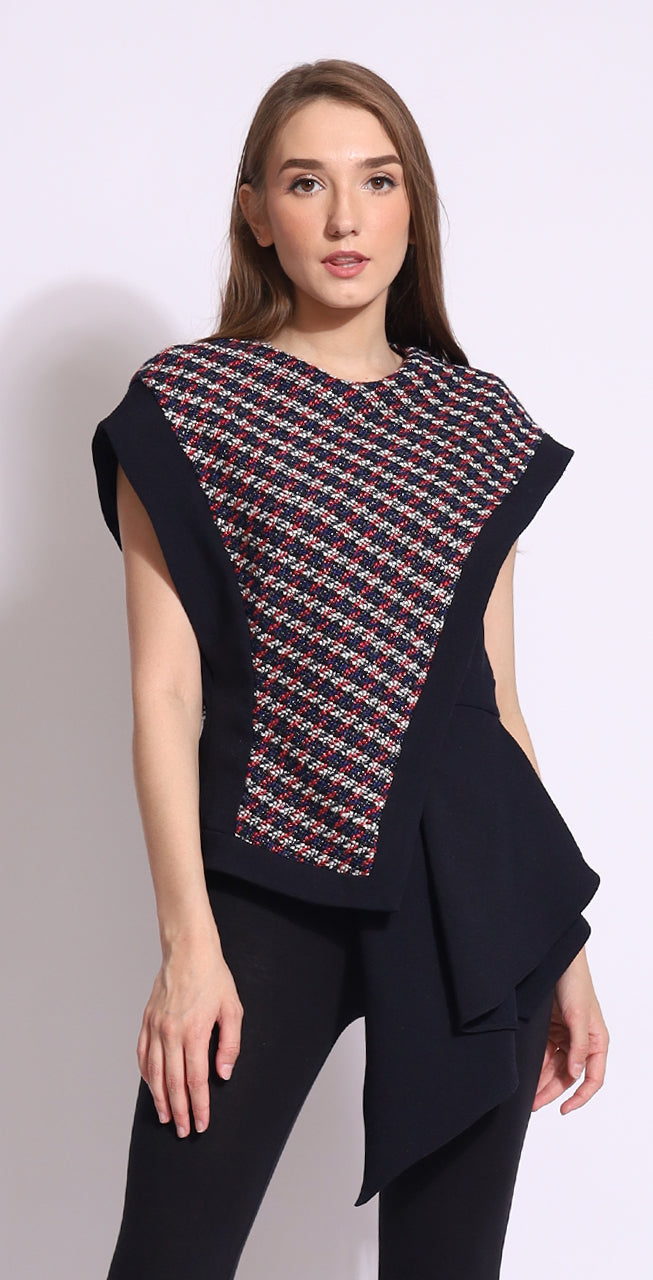 Bloom et Champs Navy Tweed