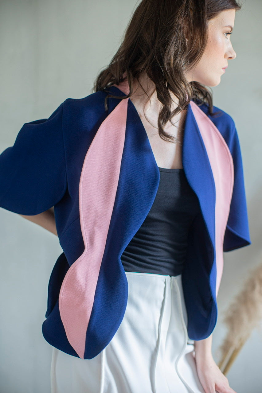 Outer Tulip Navy Pink