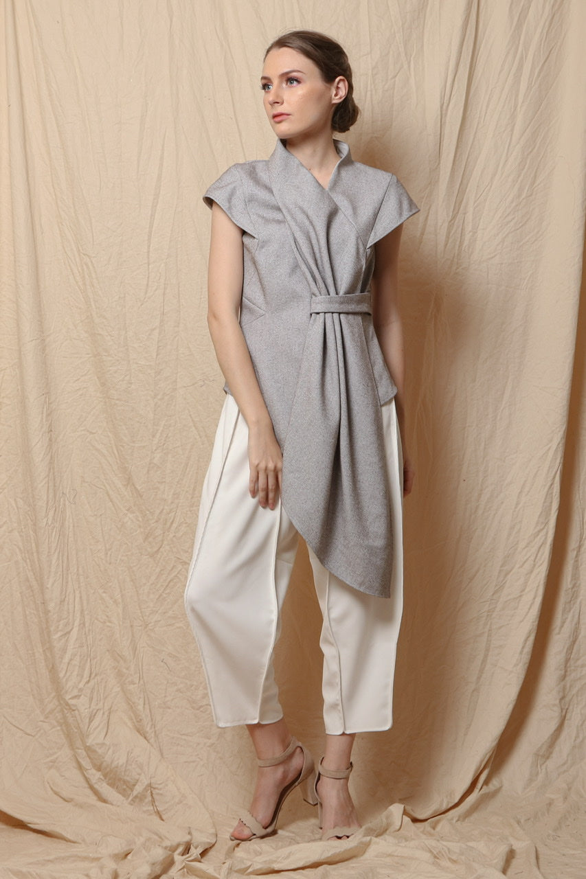 Scarf Selimut Top Greyish Brown