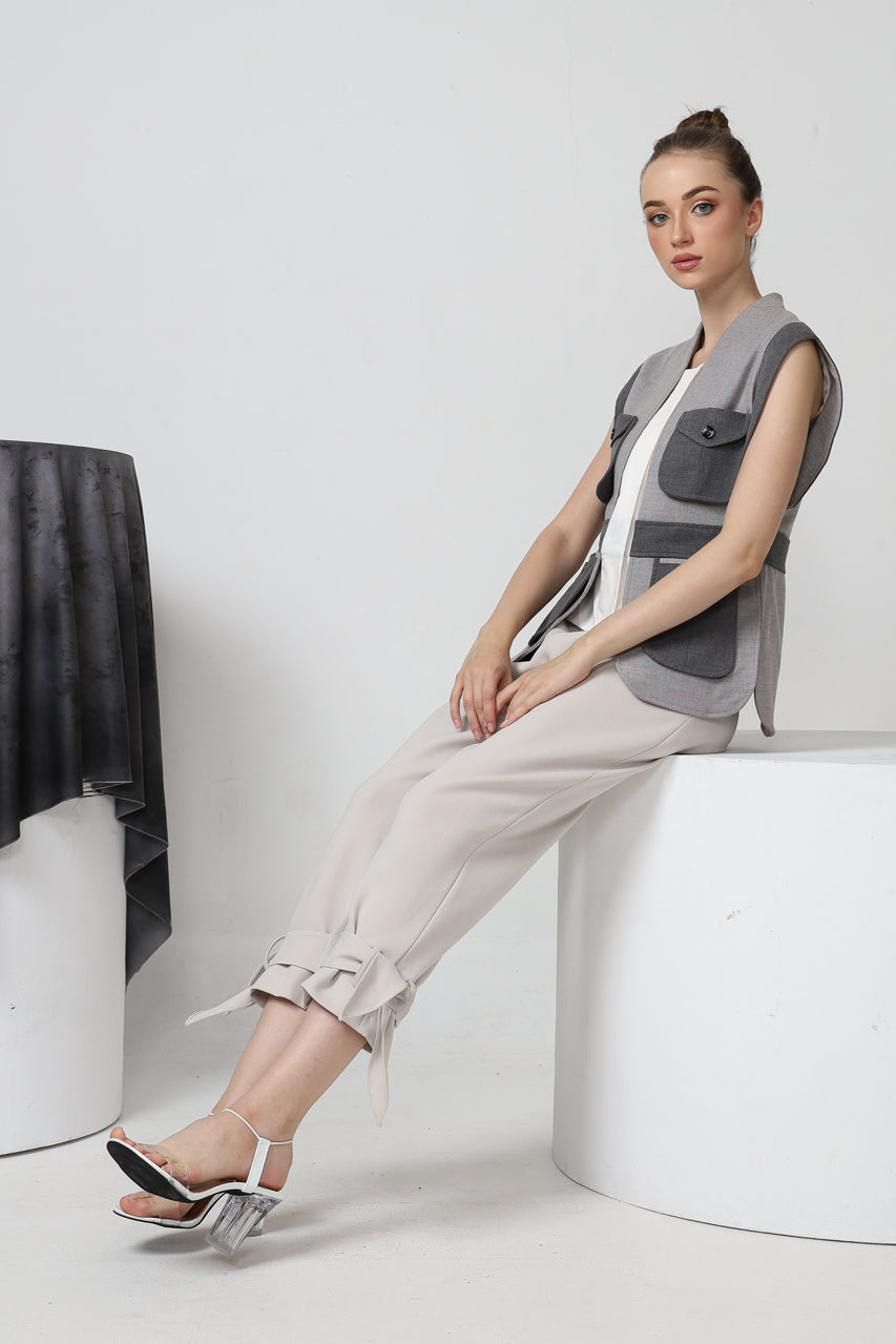 Bloom et Champs Kemeja Kantong Abu